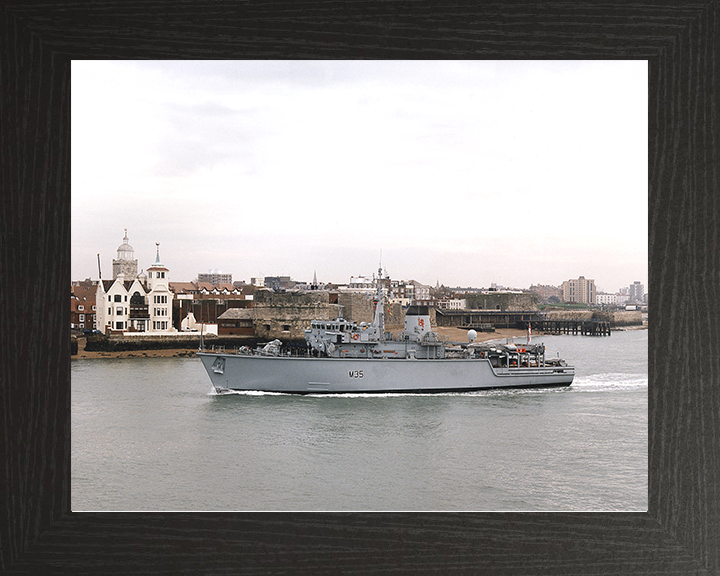 HMS Dulverton M35 Royal Navy Hunt class mine countermeasures vessel Photo Print or Framed Print - Hampshire Prints