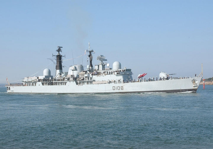 HMS Cardiff D108 Royal Navy Type 42 destroyer Photo Print or Framed Print - Hampshire Prints