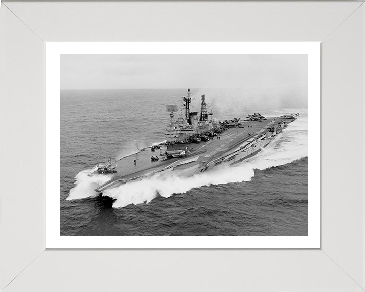 HMS Ark Royal R09 Royal Navy Audacious class aircraft carrier Photo Print or Framed Print - Hampshire Prints