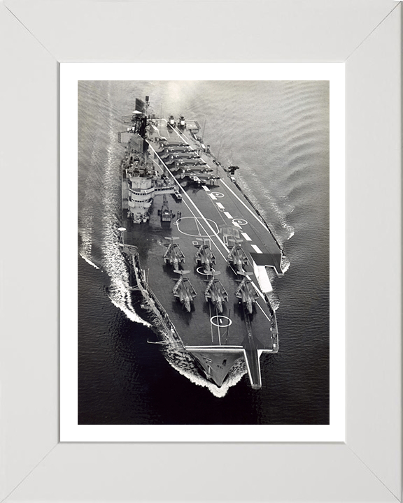 HMS Ark Royal R09 Royal Navy Audacious class aircraft carrier Photo Print or Framed Print - Hampshire Prints