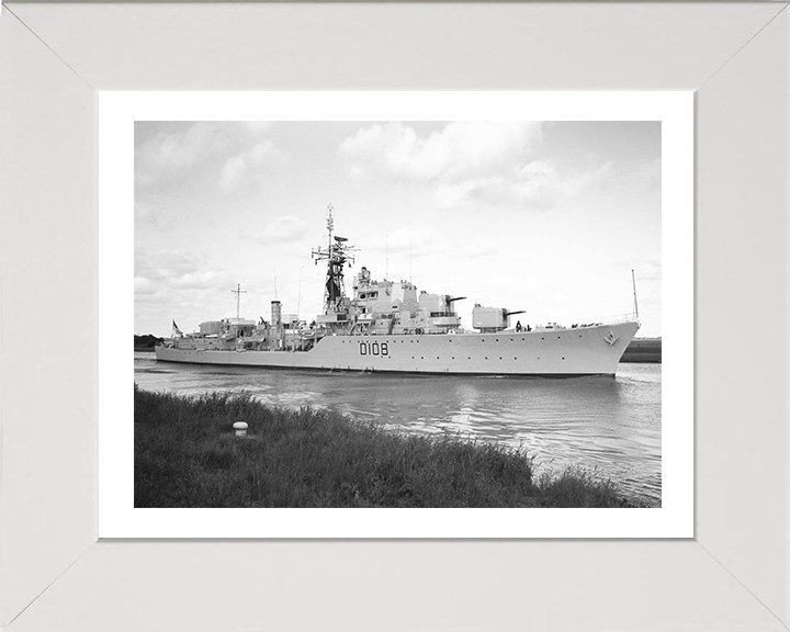 HMS Dainty D108 Royal Navy Daring class destroyer Photo Print or Framed Print - Hampshire Prints