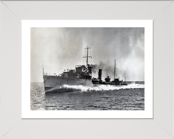 HMS Diamond H22 Royal Navy D Class destroyer Photo Print or Framed Print - Hampshire Prints