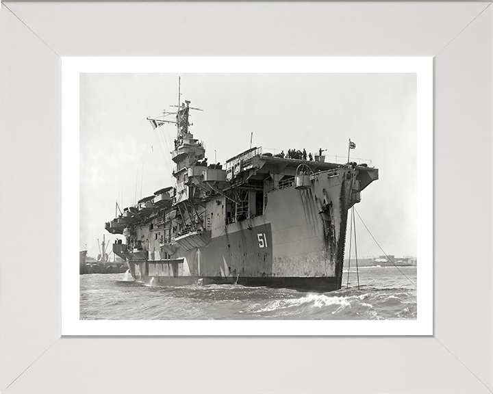 HMS Atheling D51 Royal Navy Ruler class escort carrier Photo Print or Framed Print - Hampshire Prints