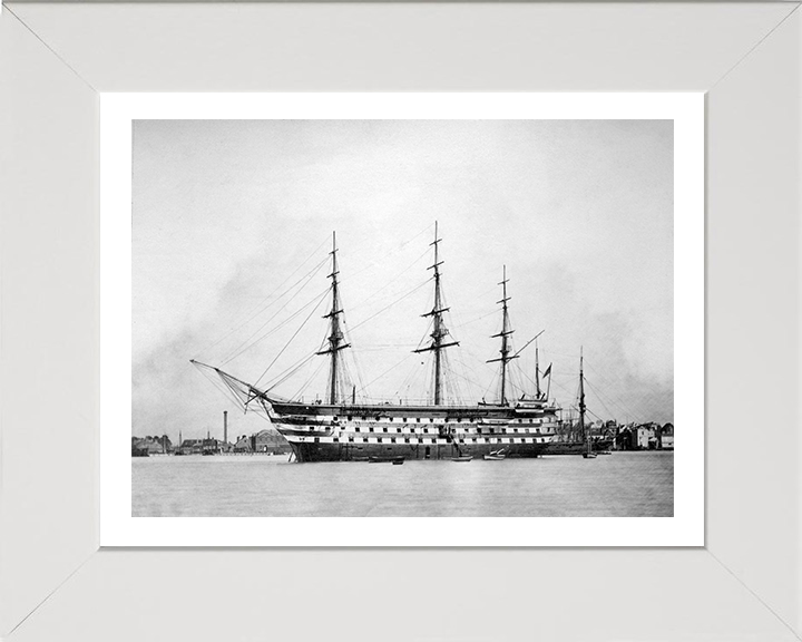 HMS Britannia (Prince of Wales) 1860 Royal Navy Training ship Photo Print or Framed Print - Hampshire Prints