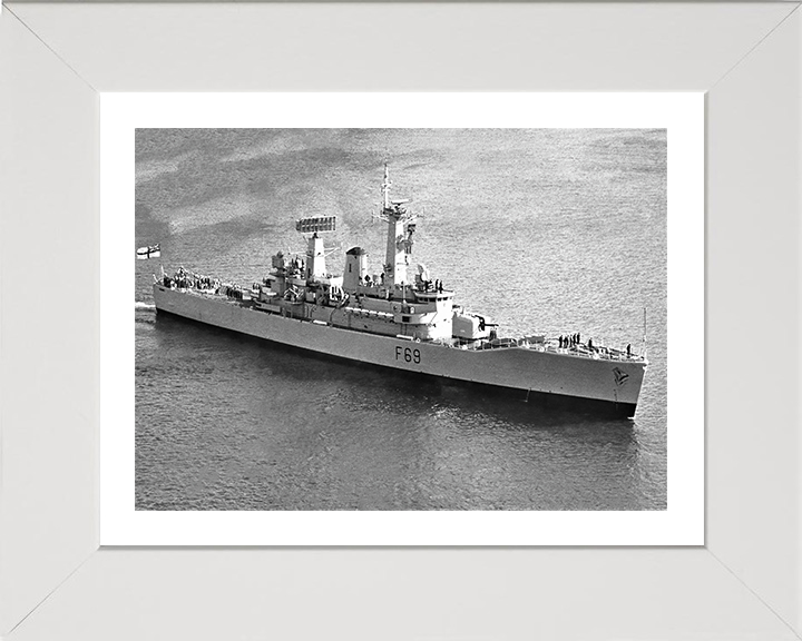 HMS Bacchante F69 Royal Navy Leander class frigate Photo Print or Framed Print - Hampshire Prints