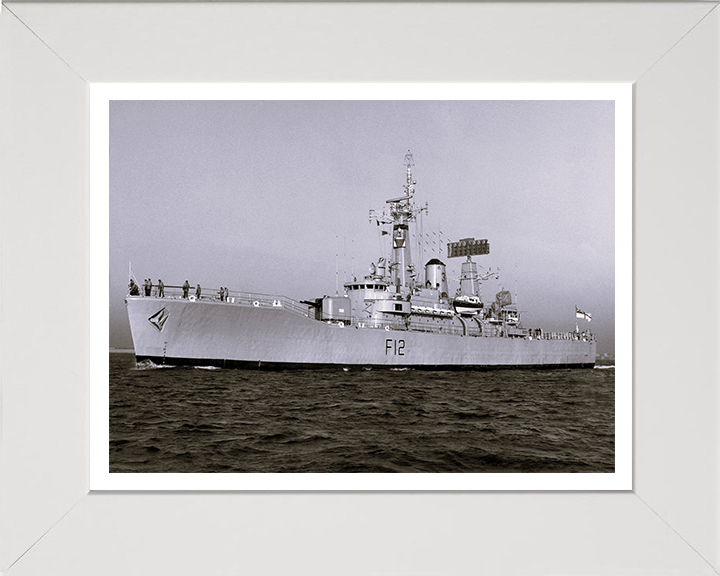 HMS Achilles F12 Royal Navy Leander Class Frigate Photo Print or Framed Print - Hampshire Prints