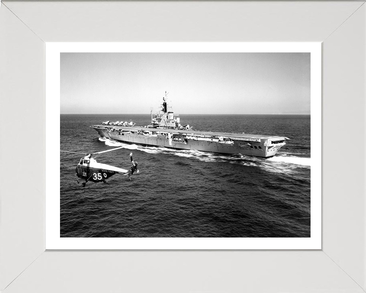 HMS Centaur R06 Royal Navy Centaur class light fleet carrier Photo Print or Framed Print - Hampshire Prints