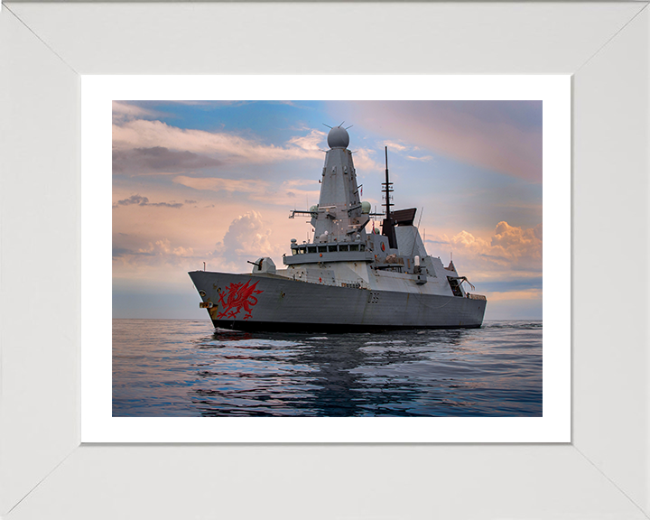 HMS Dragon D35 Royal Navy type 45 Destroyer Photo Print or Framed Print - Hampshire Prints