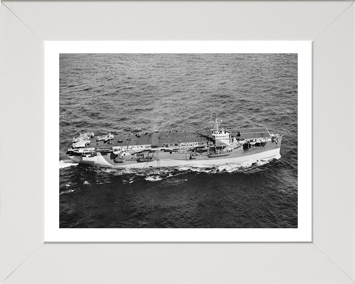 HMS Empress D42 Royal Navy escort aircraft carrier Photo Print or Framed Print - Hampshire Prints