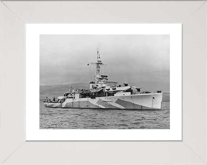 HMS Amethyst F116 Royal Navy Black Swan Class sloop Photo Print or Framed Print - Hampshire Prints