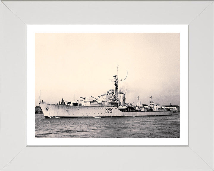 HMS Cadiz D79 Royal Navy Battle class destroyer Photo Print or Framed Print - Hampshire Prints