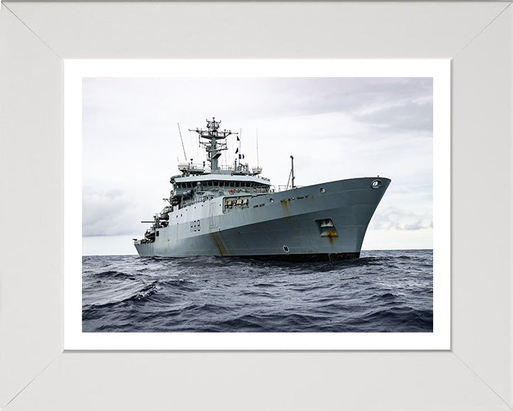 HMS Enterprise H88 Royal Navy hydrographic survey vessel Photo Print or Framed Print - Hampshire Prints