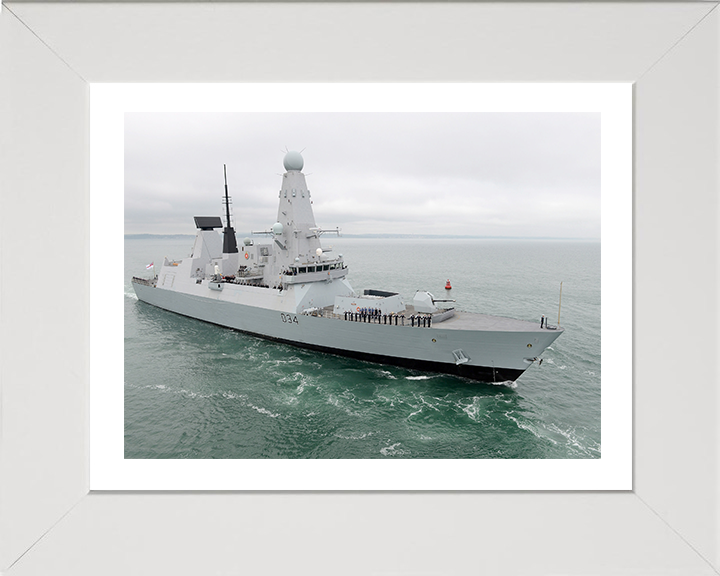 HMS Diamond D34 Royal Navy Type 45 Destroyer Photo Print or Framed Print - Hampshire Prints