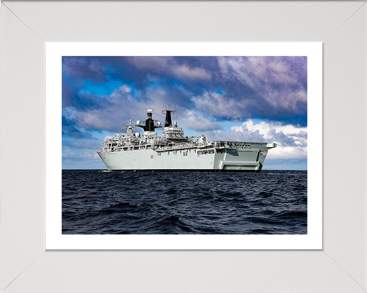 HMS Albion L14 Royal Navy Albion Class amphibious ship Photo Print or Framed Print - Hampshire Prints