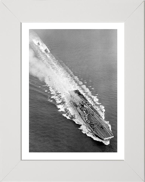 HMS Eagle R05 Royal Navy Audacious class aircraft carrier Photo Print or Framed Print - Hampshire Prints