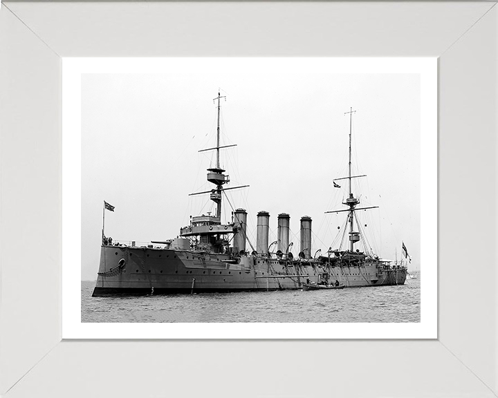 HMS Argyll (1904) Royal Navy Devonshire class armoured cruiser Photo Print or Framed Print - Hampshire Prints