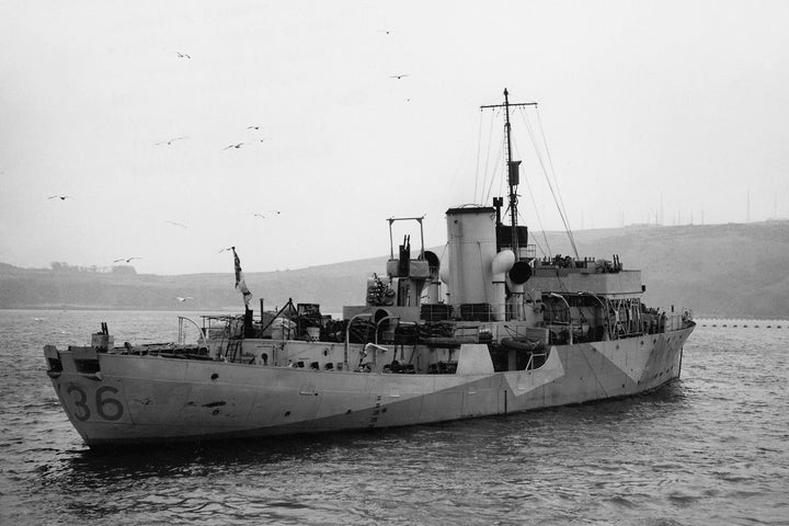 HMS Clematis K36 Royal Navy Flower class corvette Photo Print or Framed Print - Hampshire Prints