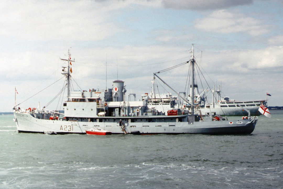 HMS Reclaim A231 Royal Navy submarine rescue vessel Photo Print or Framed Print - Hampshire Prints