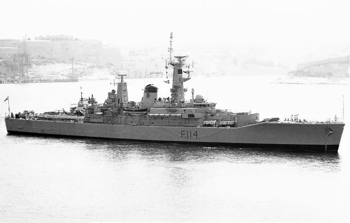 HMS Ajax F114 Royal Navy Leander Class Frigate Photo Print or Framed Print - Hampshire Prints