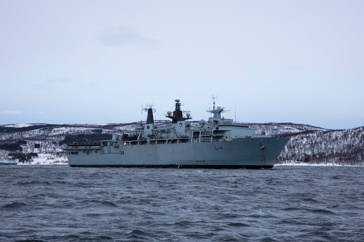 HMS Albion L14 Royal Navy Albion Class amphibious ship Photo Print or Framed Print - Hampshire Prints