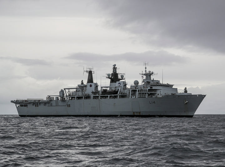 HMS Albion L14 Royal Navy Albion Class amphibious ship Photo Print or Framed Print - Hampshire Prints