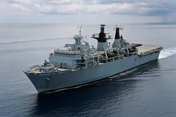 HMS Albion L14 Royal Navy Albion Class amphibious ship Photo Print or Framed Print - Hampshire Prints