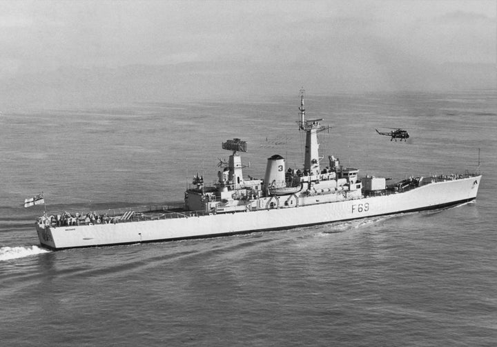 HMS Bacchante F69 Royal Navy Leander class frigate Photo Print or Framed Print - Hampshire Prints