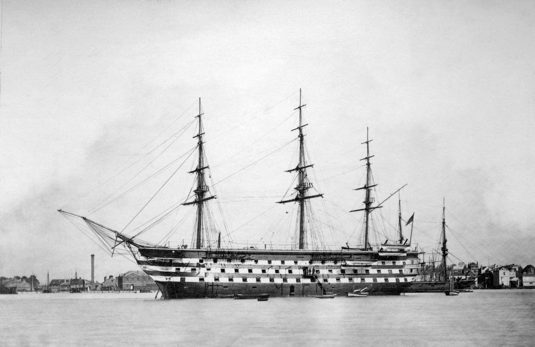 HMS Britannia (Prince of Wales) 1860 Royal Navy Training ship Photo Print or Framed Print - Hampshire Prints