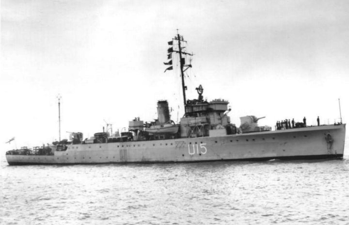 HMS Fowey U15 (L15) Royal Navy Shoreham class sloop Photo Print or Framed Print - Hampshire Prints