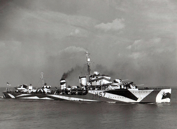 HMS Hesperus H57 Royal Navy H class Destroyer Photo Print or Framed Print - Hampshire Prints