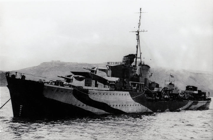 HMS Javelin F61 Royal Navy J class destroyer Photo Print or Framed Print - Hampshire Prints