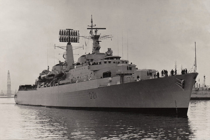 HMS Norfolk D21 Royal Navy County class destroyer Photo Print or Framed Photo Print - Hampshire Prints