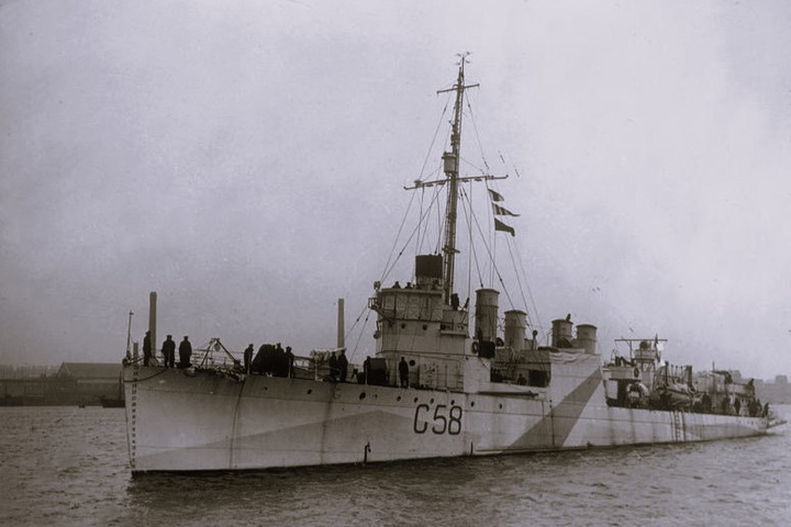 HMS Rockingham G58 Royal Navy destroyer Photo Print or Framed Print - Hampshire Prints