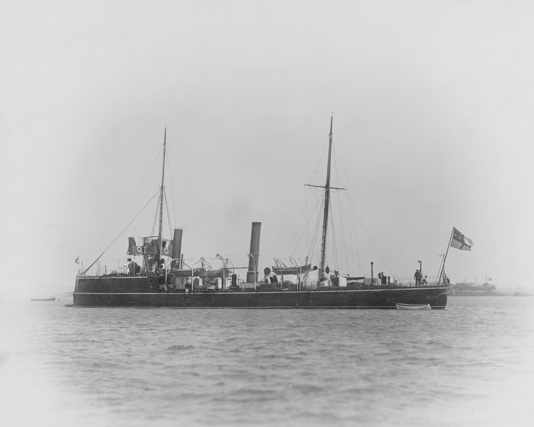 HMS Karrakatta (1889) Royal Navy Sharpshooter class torpedo gunboat Photo Print or Framed Print - Hampshire Prints