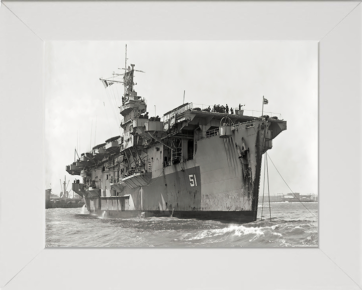 HMS Atheling D51 Royal Navy Ruler class escort carrier Photo Print or Framed Print - Hampshire Prints