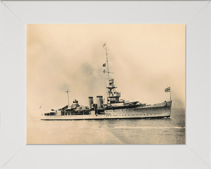 HMS Calcutta D82 Royal Navy C class light cruiser Photo Print or Framed Photo Print - Hampshire Prints