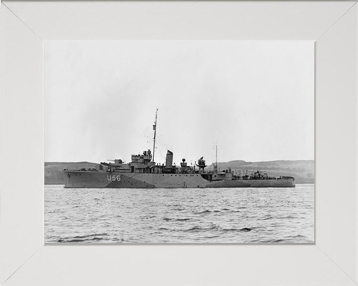 HMS Enchantress L56 (U56) Royal Navy Bittern class sloop Photo Print or Framed Print - Hampshire Prints