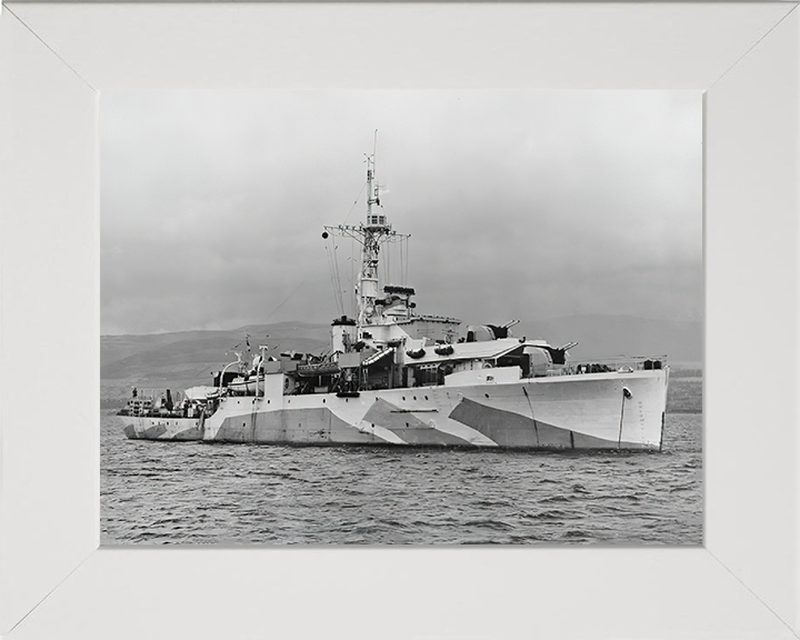 HMS Amethyst F116 Royal Navy Black Swan Class sloop Photo Print or Framed Print - Hampshire Prints