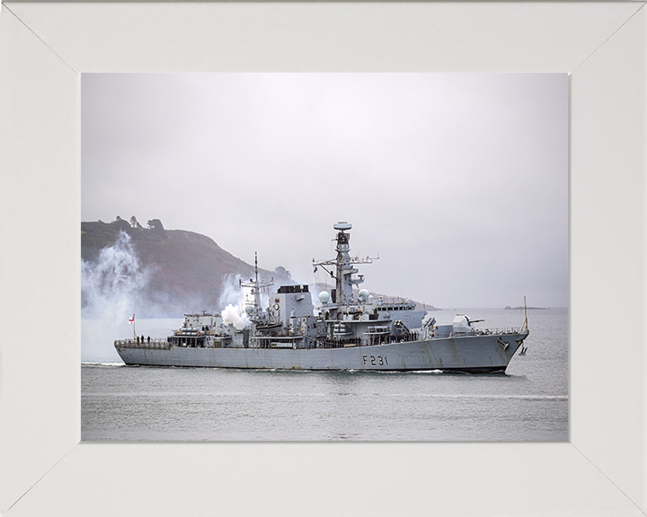 HMS Argyll F231 Royal Navy type 23 Frigate Photo Print or Framed Print - Hampshire Prints