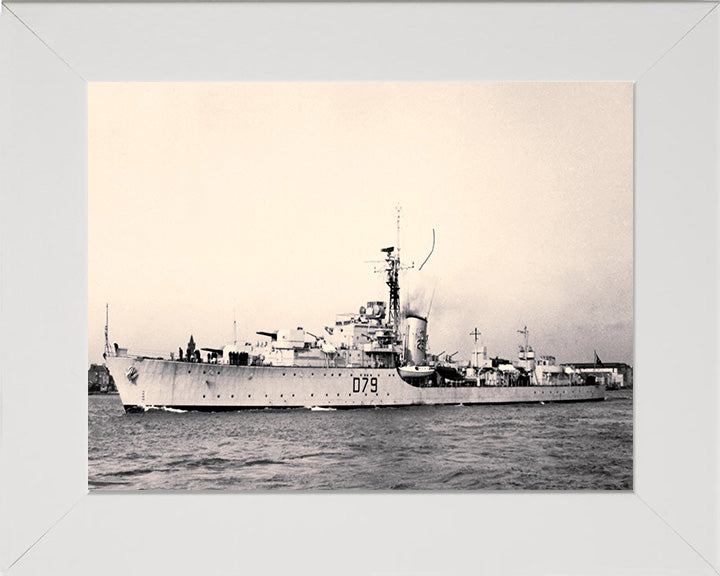 HMS Cadiz D79 Royal Navy Battle class destroyer Photo Print or Framed Print - Hampshire Prints