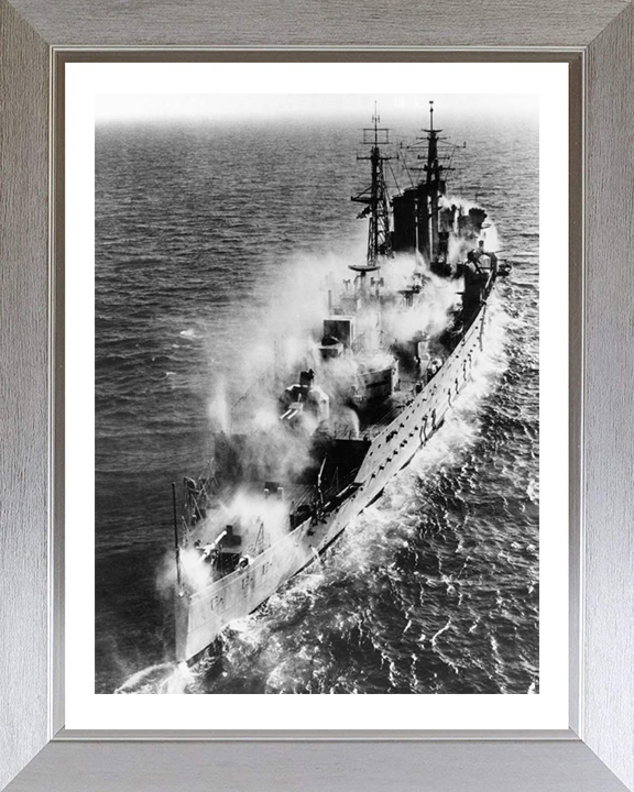 HMS Cumberland (57) Royal Navy County class heavy cruiser Photo Print or Framed Print - Hampshire Prints