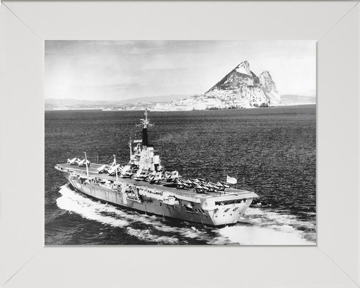 HMS Centaur R06 Royal Navy Centaur class light fleet carrier Photo Print or Framed Print - Hampshire Prints