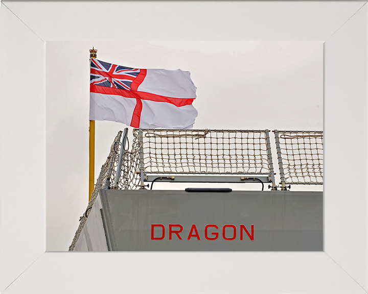 HMS Dragon D35 Royal Navy Type 45 Destroyer Photo Print or Framed Print - Hampshire Prints