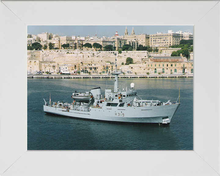 HMS Beagle H319 (A319) Royal Navy Bulldog class ship Photo Print or Framed Print - Hampshire Prints