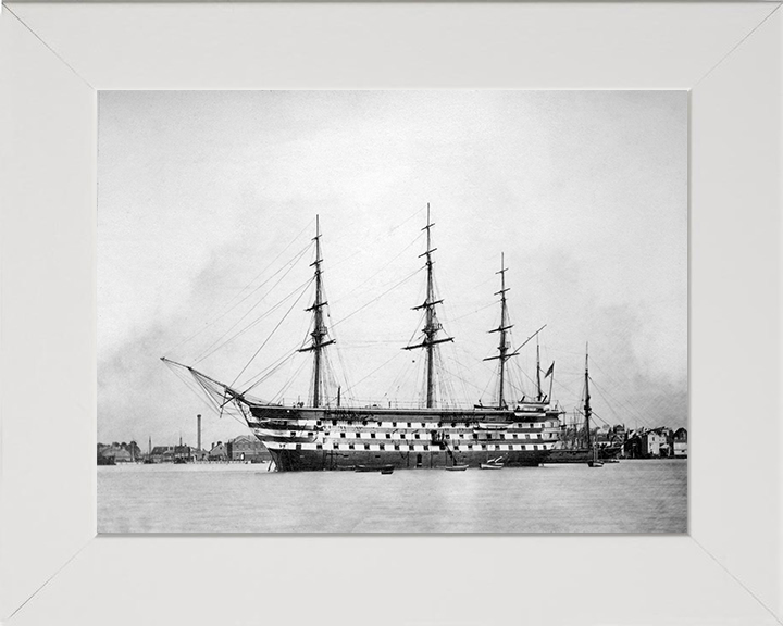 HMS Britannia (Prince of Wales) 1860 Royal Navy Training ship Photo Print or Framed Print - Hampshire Prints