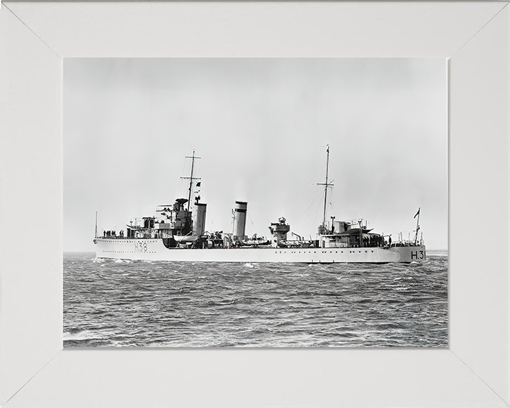 HMS Delight H38 Royal Navy D class destroyer Photo Print or Framed Print - Hampshire Prints