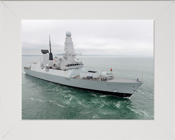 HMS Diamond D34 Royal Navy Type 45 Destroyer Photo Print or Framed Print - Hampshire Prints