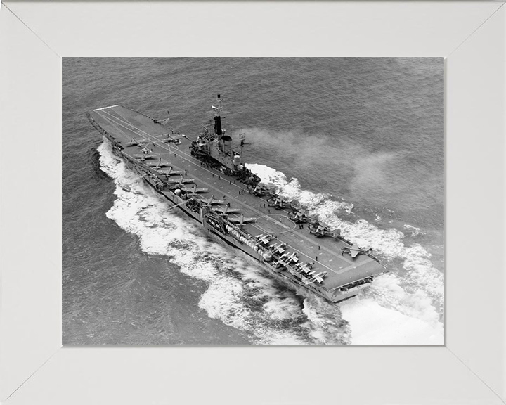 HMS Centaur R06 Royal Navy Centaur class light fleet carrier Photo Print or Framed Print - Hampshire Prints