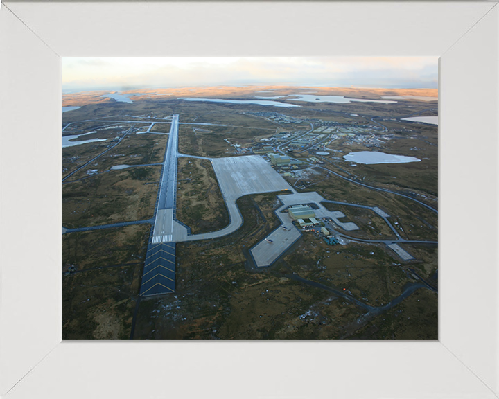 RAF Mount Pleasant Airport Falkland Islands Aerial Photo Print or Framed Photo Print - Hampshire Prints