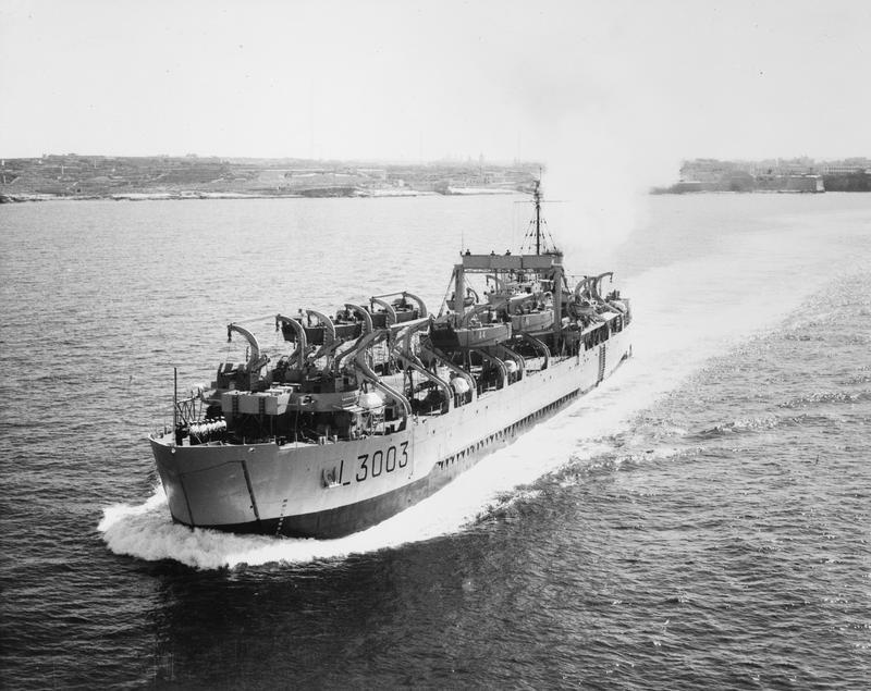 HMS Anzio L3003 Royal Navy tank landing craft Photo Print or Framed Print - Hampshire Prints